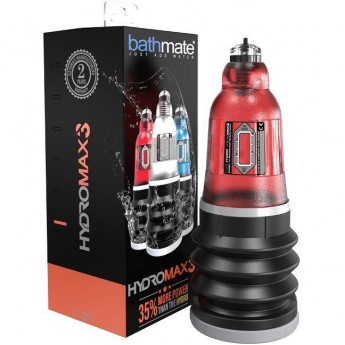 Гидропомпа BATHMATE HYDROMAX3 красная