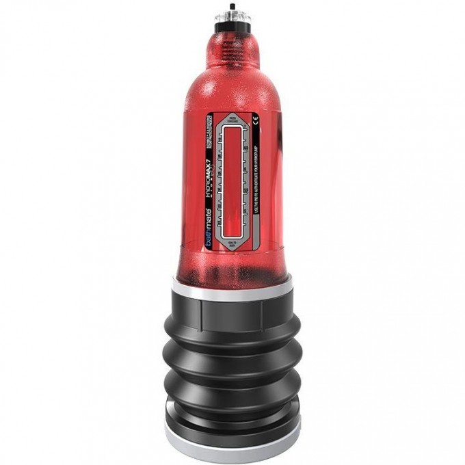 Гидропомпа BATHMATE HYDROMAX7 WIDE BOY BRILLIANT красная BM-HM7WB-BR Гидропомпа BATHMATE HYDROMAX7 WIDE BOY BRILLIANT красная BM-HM7WB-BR