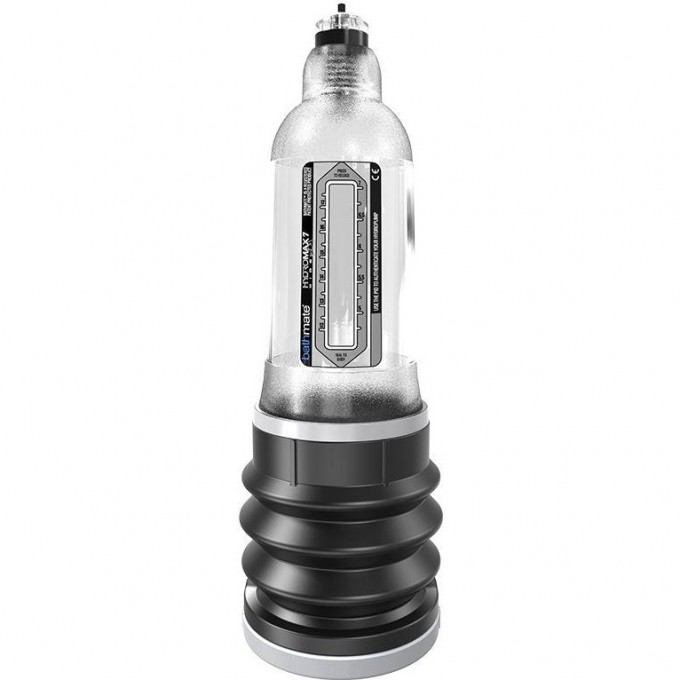 Гидропомпа BATHMATE HYDROMAX7 WIDE BOY CRYSTAL прозрачная BM-HM7WB-CC Гидропомпа BATHMATE HYDROMAX7 WIDE BOY CRYSTAL прозрачная BM-HM7WB-CC