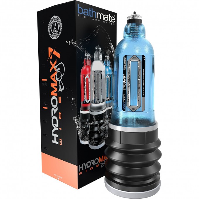 Гидропомпа BATHMATE HYDROMAX7 WIDE BOY синяя BM-HM7-WB-AB Гидропомпа BATHMATE HYDROMAX7 WIDE BOY синяя BM-HM7-WB-AB