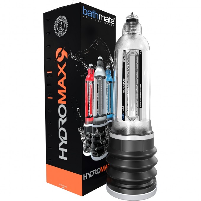 Гидропомпа BATHMATE HYDROMAX9 CRYSTAL прозрачная BM-HM9-CC Гидропомпа BATHMATE HYDROMAX9 CRYSTAL прозрачная BM-HM9-CC