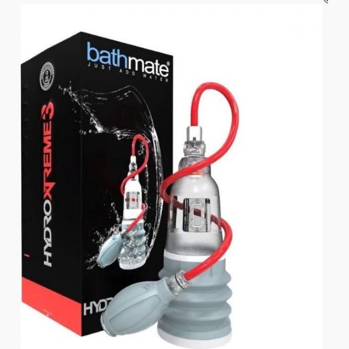 Гидропомпа BATHMATE HYDROXTREME3 прозрачная BM-HX3-CC Гидропомпа BATHMATE HYDROXTREME3 прозрачная BM-HX3-CC