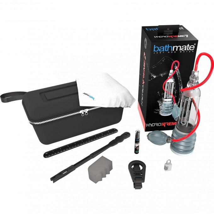 Гидропомпа BATHMATE HYDROXTREME7 WIDE BOY прозрачная BM-HX7WB-CC Гидропомпа BATHMATE HYDROXTREME7 WIDE BOY прозрачная BM-HX7WB-CC